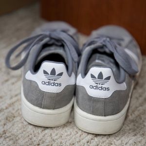 Adidas Men's Campus Sneakers in Gray (size 8)